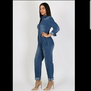 Nwot Denim jean jumpsuit